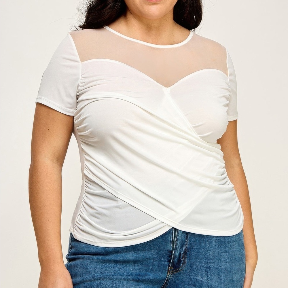Mesh Wrap Top
